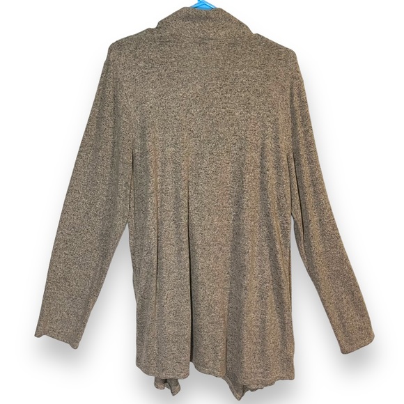 Apt. 9 Women's XXL Plus Soft Mocha Tan Button Wrap Cardigan Sweater Rayon Blend - Picture 4 of 7